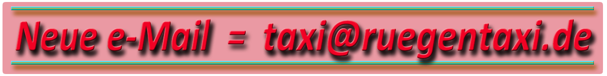 New Email taxi@ruegentaxi.de